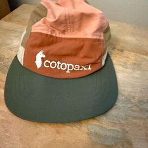 cotopaxi Colorblock Cap in Rust, Pink and Olive